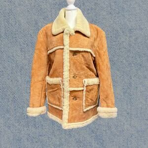 Tan Shearling Women's Coat